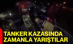 Tanker kazasında zamanla yarıştılar