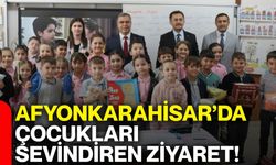 Afyonkarahisar’da çocukları sevindiren ziyaret!