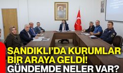 Sandıklı’da kurumlar bir araya geldi! Gündemde neler var?