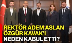 Rektör Adem Aslan’dan Özgür Kavak’a ziyaret