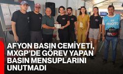 Afyon Basın Cemiyeti, MXGP’de görev yapan basın mensuplarını unutmadı