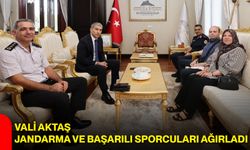 Vali Aktaş, jandarma ve başarılı sporcuları ağırladı