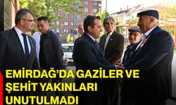 Emirdağ’da gaziler ve şehit yakınları unutulmadı