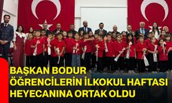 Başkan Bodur öğrencilerin ilkokul haftası heyecanına ortak oldu