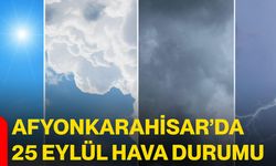 Afyonkarahisar’da 25 Eylül hava durumu