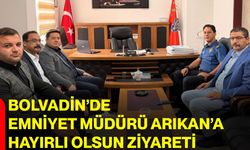 Bolvadin’de Emniyet Müdürü Arıkan’a hayırlı olsun ziyareti