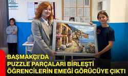 Başmakçı’da puzzle parçaları birleşti, öğrencilerin emeği görücüye çıktı