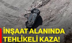 İnşaat alanında tehlikeli kaza!