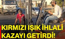Kırmızı ışık ihlali kazayı getirdi!