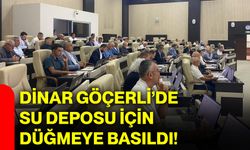 Dinar Göçerli’de su deposu için düğmeye basıldı!