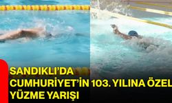 Sandıklı’da Cumhuriyet’in 103. Yılına özel yüzme yarışı