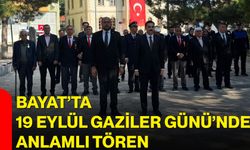 Bayat’ta 19 Eylül Gaziler Günü’nde anlamlı tören
