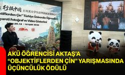 AKÜ öğrencisi Aktaş’a “Objektiflerden Çin” yarışmasında üçüncülük ödülü