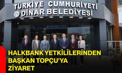 Halkbank yetkililerinden Başkan Topçu’ya ziyaret