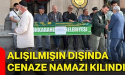 Alışılmışın dışında cenaze namazı kılındı