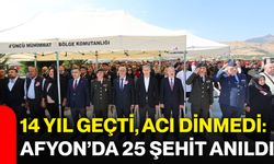 14 yıl geçti, acı dinmedi: Afyonkarahisar’da 25 şehit anıldı