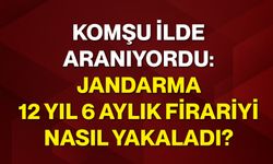 Komşu ilde aranıyordu: Jandarma 12 yıl 6 aylık firariyi nasıl yakaladı?