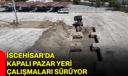 İscehisar’da Kapalı Pazar Yeri çalışmaları sürüyor