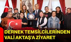 Dernek temsilcilerinden Vali Aktaş’a ziyaret