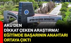 AKÜ’den dikkat çeken araştırma! Eğitimde başarının anahtarı ortaya çıktı