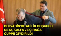Bolvadin’de ahilik coşkusu: Usta, kalfa ve çırağa cüppe giydirildi