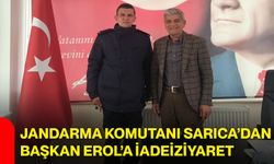 Jandarma Komutanı Sarıca’dan Başkan Erol’a iadeiziyaret