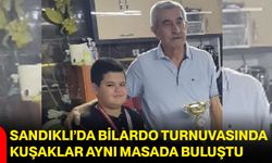 Sandıklı’da bilardo turnuvasında kuşaklar aynı masada buluştu