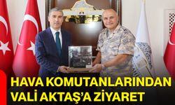 Hava Komutanlarından Vali Aktaş’a ziyaret
