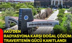 AKÜ’den radyasyona karşı doğal çözüm: Travertenin gücü kanıtlandı