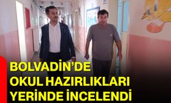 Bolvadin’de okul hazırlıkları yerinde incelendi