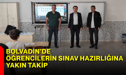Bolvadin’de öğrencilerin sınav hazırlığına yakın takip