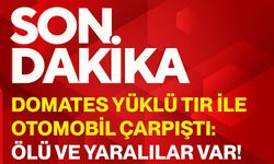 Domates yüklü tır ile otomobil çarpıştı: Ölü ve yaralılar var!