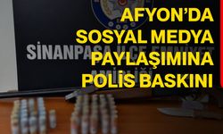 Afyon’da sosyal medya paylaşımına polis baskını