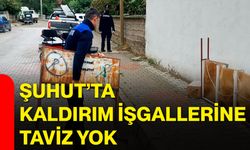 Şuhut’ta kaldırım işgallerine taviz yok