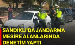 Sandıklı’da jandarma mesire alanlarında denetim yaptı