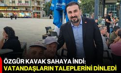 Özgür Kavak sahaya indi: Vatandaşların taleplerini dinledi
