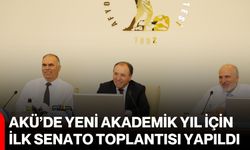 AKÜ’de yeni akademik yıl için ilk senato toplantısı yapıldı