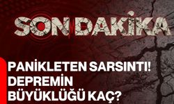 Panikleten sarsıntı! Depremin büyüklüğü kaç?