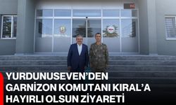 Yurdunuseven’den Garnizon Komutanı Kıral’a hayırlı olsun ziyareti
