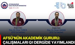 AFSÜ’nün akademik gururu: Çalışmaları Q1 Dergide yayımlandı