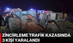 Zincirleme trafik kazasında 3 kişi yaralandı