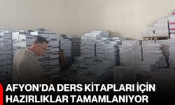 Afyon’da ders kitapları için hazırlıklar tamamlanıyor
