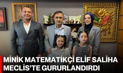 Minik matematikçi Elif Saliha, Meclis’te gururlandırdı