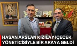 Hasan Arslan, Kızılay İçecek yöneticisiyle bir araya geldi
