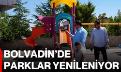 Bolvadin’de parklar yenileniyor