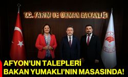 Afyon’un talepleri Bakan Yumaklı’nın masasında!
