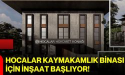 Hocalar kaymakamlık binası için inşaat başlıyor!