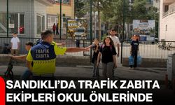 Sandıklı’da trafik zabıta ekipleri okul önlerinde