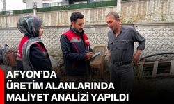 Afyon’da üretim alanlarında maliyet analizi yapıldı