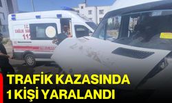 Trafik kazasında 1 kişi yaralandı